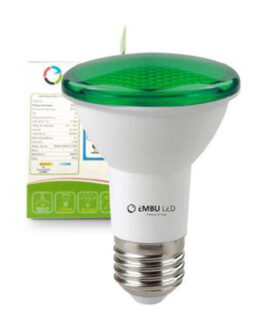 LÂMPADA LED PAR 20 IP65 VERDE- EMBULED