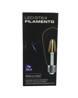 LÂMPADA DE FILAMENTO LED ST64 4W BQ – DELIS