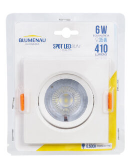 SPOT LED EMB RED 6W BIV 6500K- BLUMENAU