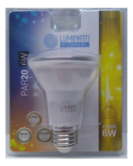 LÂMPADA LED PAR 20 /360LUMENS 6W 2700K 127/220 – LUMINATTI